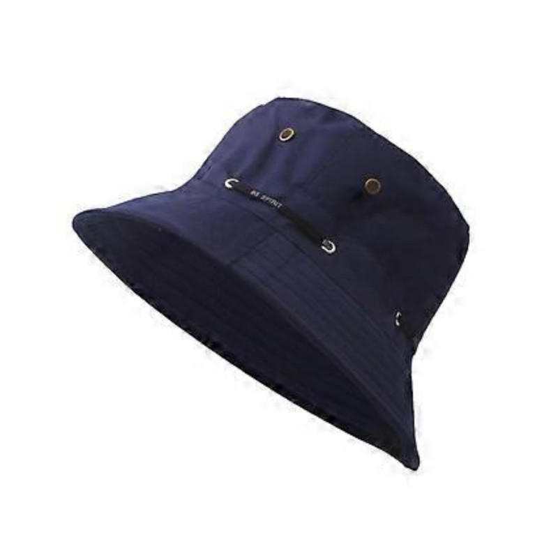 Erkek Kadın Unisex Safari Şapka Güneş Koruyucu Balıkçı Şapkası Outdoor Kamp Avcılık Trekking Lacivert