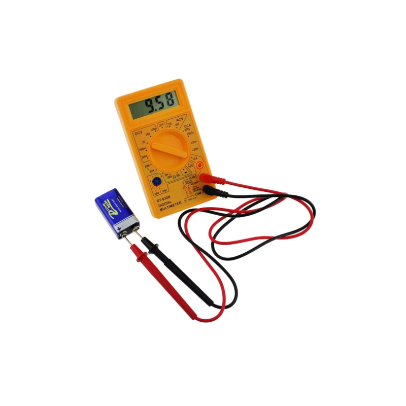 Dijital Multimetre Avometre LED Ekranlı Akım Volt Amper Ölçüm Aleti Cihazı