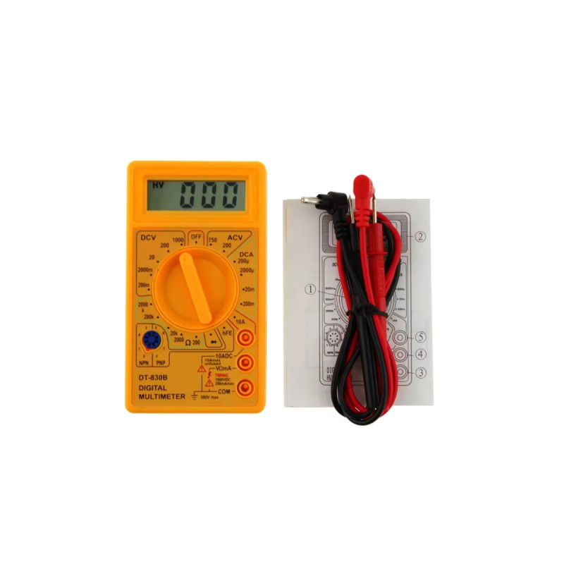 Dijital Multimetre Avometre LED Ekranlı Akım Volt Amper Ölçüm Aleti Cihazı