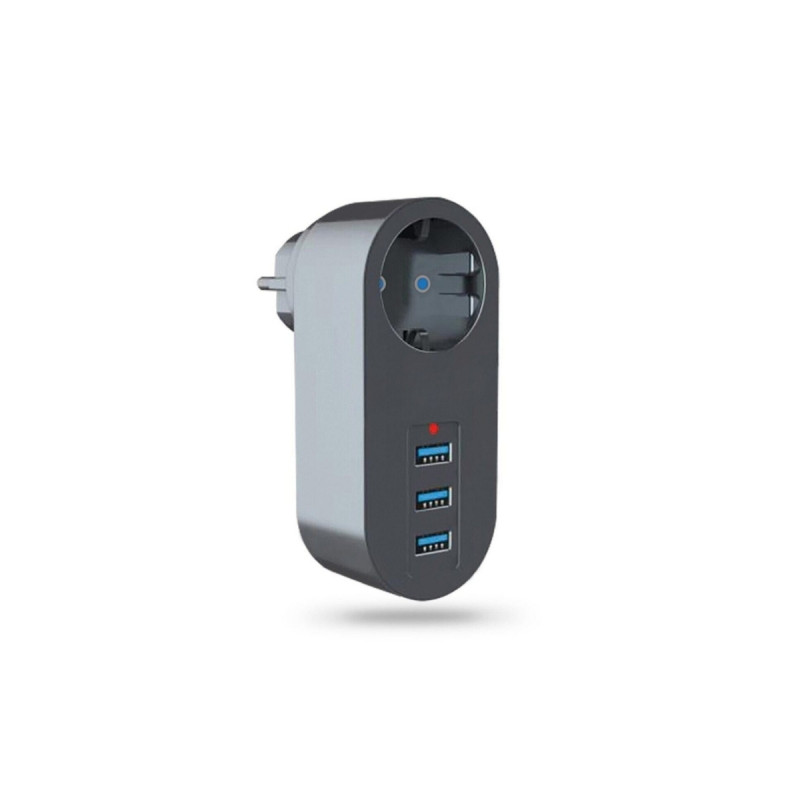 2.1A 3 USB Çocuk Koruma Kısa Devre Termal Akım Korumalı Priz