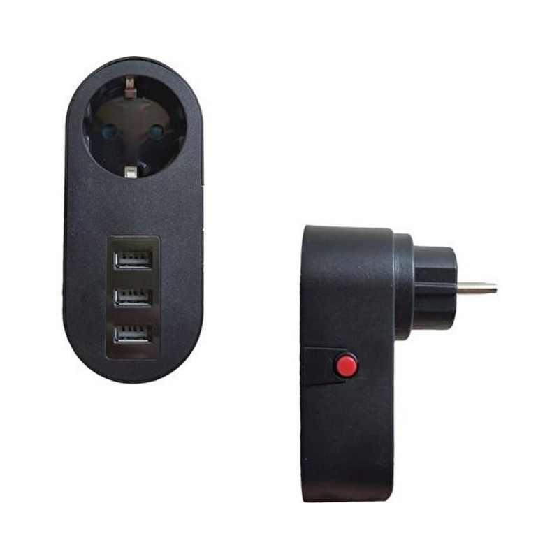 2.1A 3 USB Çocuk Koruma Kısa Devre Termal Akım Korumalı Priz