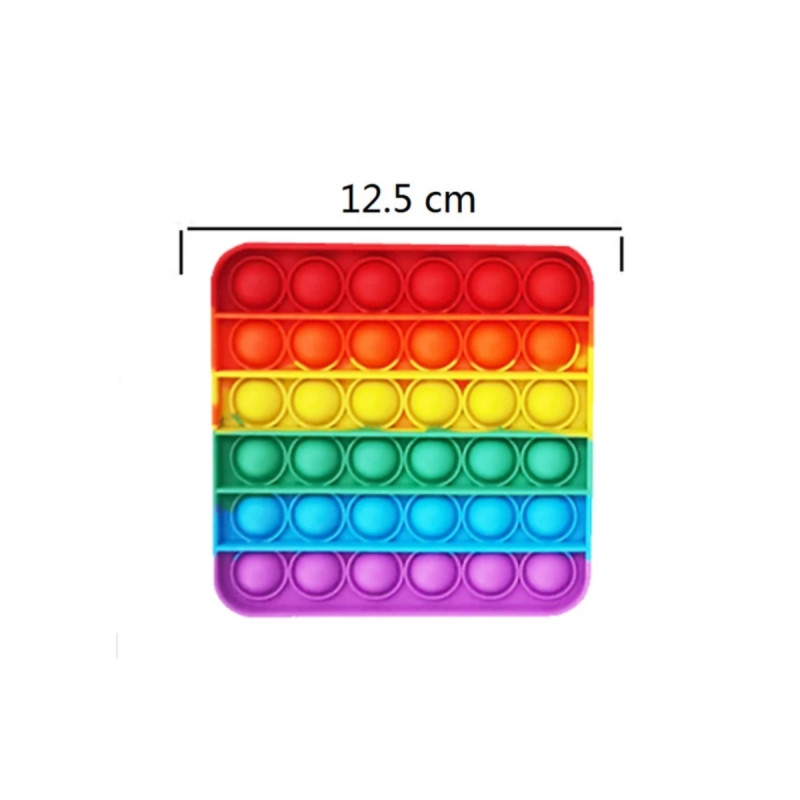 12x12 Kare Popit Duyusal Zihinsel Gelişim Oyuncak Stres Giderme Oyuncağı