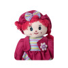 Büyük Boy Elbiseli Yumuşak Kız Oyuncak Sevimli Peluş Doğal Bez Bebek 45 cm
