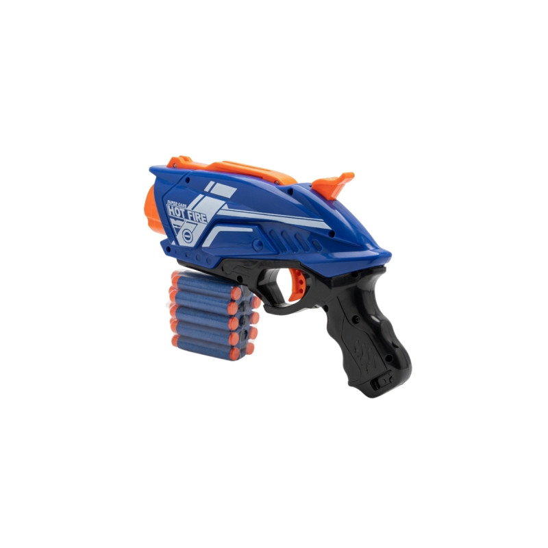 Yumuşak Sünger Köpük Mermi Atan Oyuncak Silah Tabanca Dart Nişancı 10 Mermili