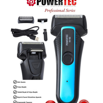 Powertec TR-150 Profesyonel Şarjlı Sinekkaydı Tıraş Makinesi