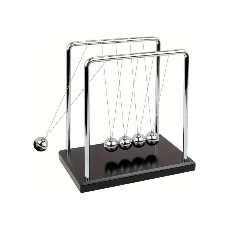 Ofis Çalışma Masası Newton Denge Stres Topu Çarparak Hareket Eden Masa Süsü