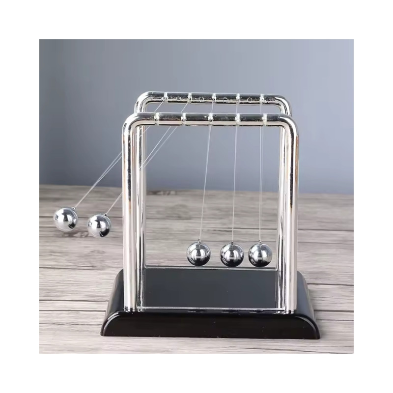 Ofis Çalışma Masası Newton Denge Stres Topu Çarparak Hareket Eden Masa Süsü