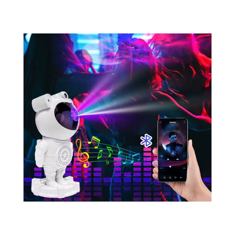 Sesli Astronot Galaksi Kumandalı Gece Tavan Lambası Samanyolu Projeksiyon Işığı