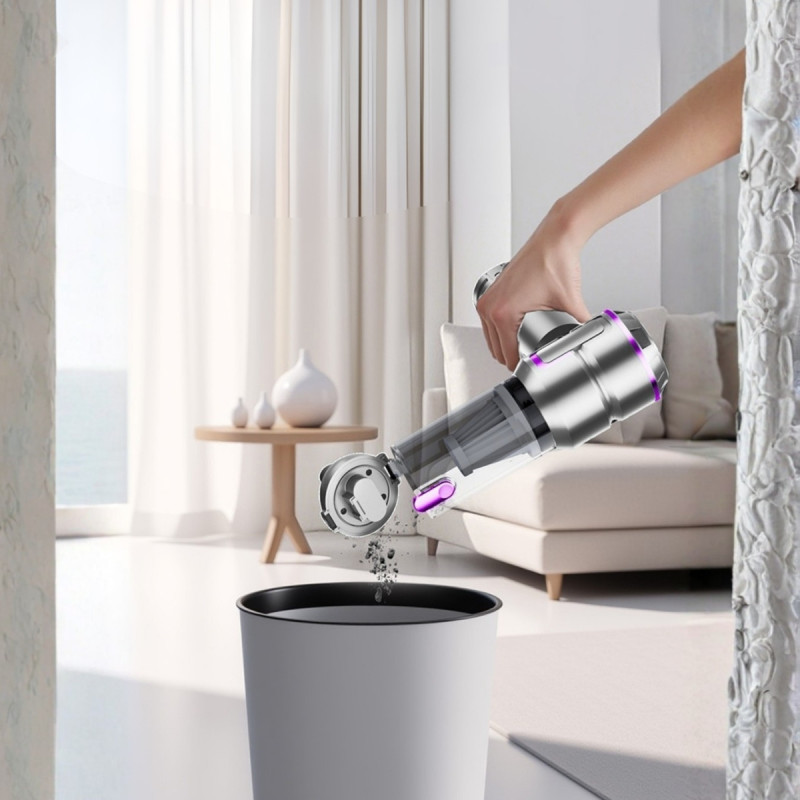 Fırçasız Motor Şarjlı Kablosuz 20000 mAH Güçlü El Araç Süpürgesi Üfleme ve Vakum