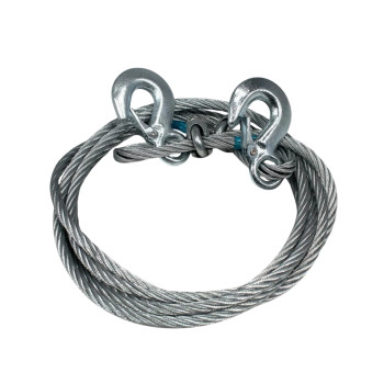 Oto Araba Araç Çeki Çekme Halatı Çelik İzoleli Tel Halat 3 Metre 3 Ton Çift Kancalı