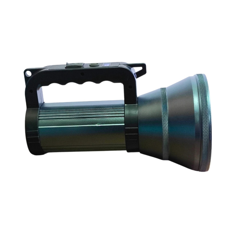 200W 8800 mAH Şarjlı Profesyonel El Feneri Projektör Işıldak 1000 Metre Menzilli