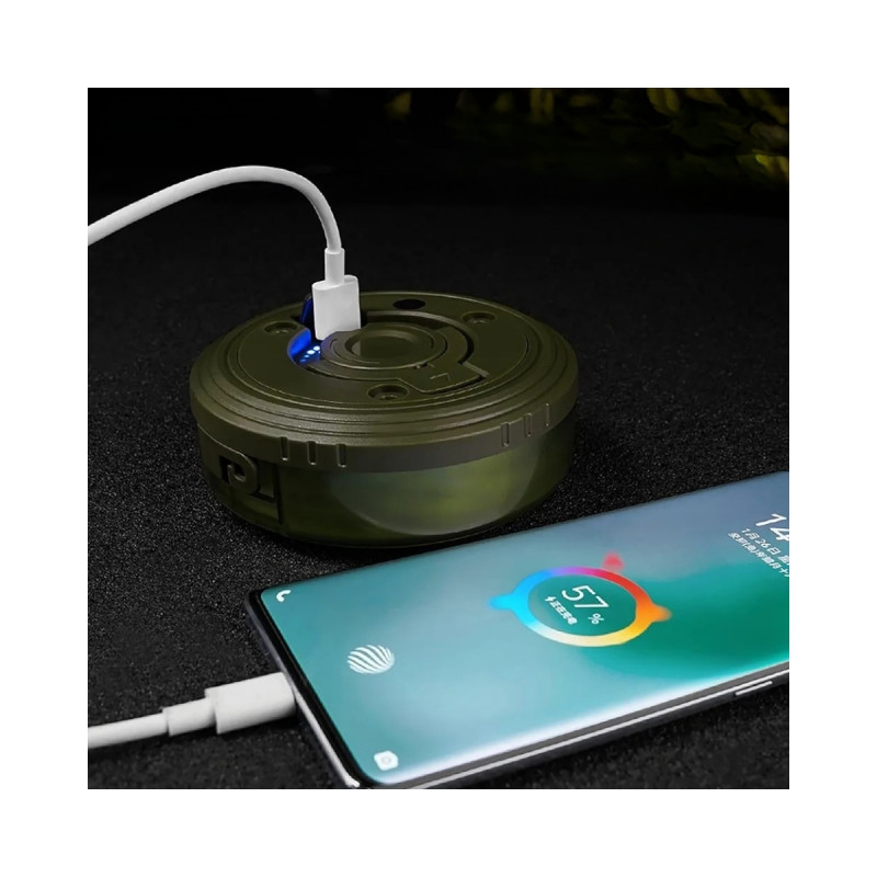 Powerbank Özellikli 8 Metre RGB LED Kamp Lambası Şarjlı Taşınabilir Işık Zinciri Şeridi
