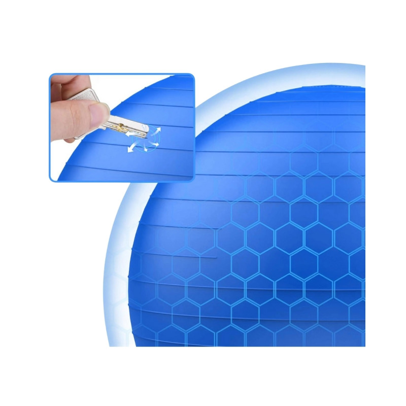 Dayanıklı Anti-Slip Kaydırmaz Büyük Boy 65 cm Pilates Topu ve Pompası