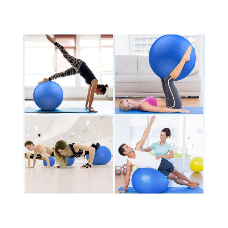Dayanıklı Anti-Slip Kaydırmaz Büyük Boy 65 cm Pilates Topu ve Pompası