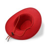 Kovboy Model Fötr Bağlamalı Güneşten Koruyan Fötür Şapka Kırmızı