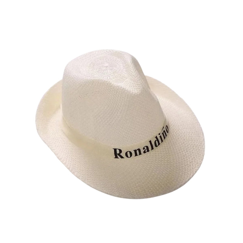 Kovboy Model Plaj Fötr Bağlamalı Güneşten Koruyan Fötür Şapka Beyaz