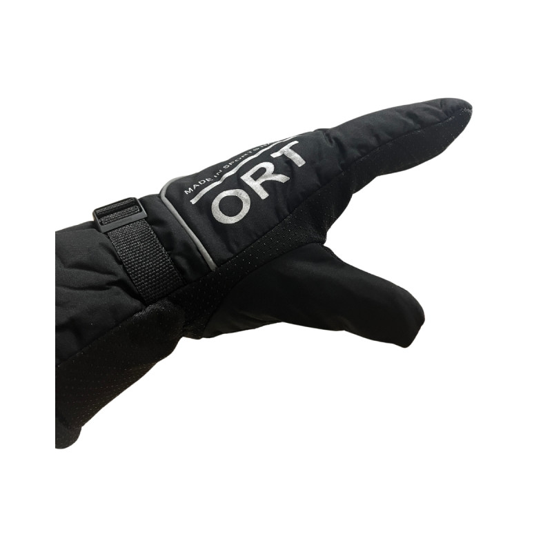 Unisex Rüzgar Kış Kar Kayak Eldiveni Suya Dayanıklı Şişme Eldiven Siyah