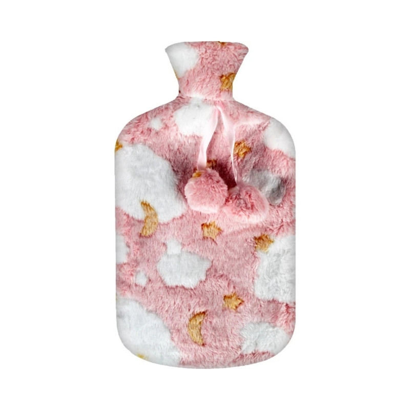 Yumuşak Peluş Kılıflı Sıcak Su Torbası 2 Litre Yıkanabilir Karın El Isıtıcı