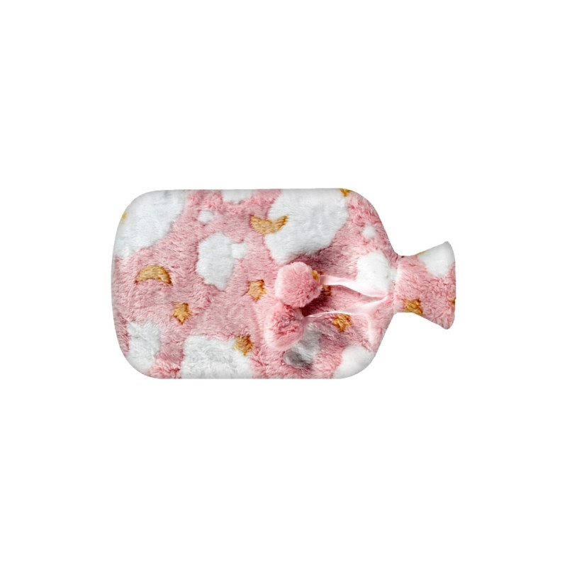 Yumuşak Peluş Kılıflı Sıcak Su Torbası 2 Litre Yıkanabilir Karın El Isıtıcı