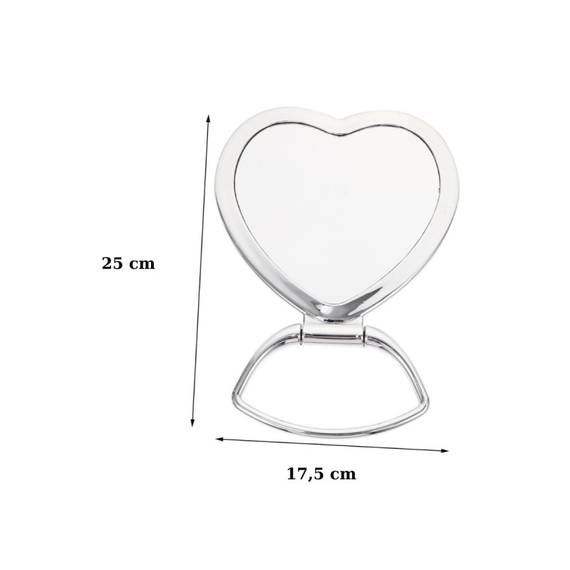 Kalp Şeklinde Kalpli Masaüstü Ofis Çalışma Masası Makyaj Aynası