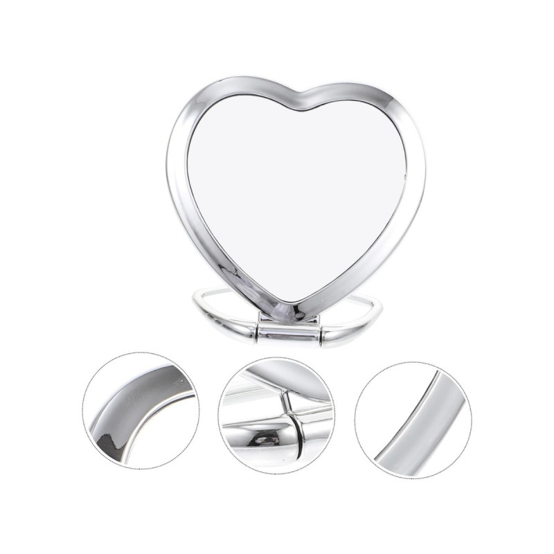 Kalp Şeklinde Kalpli Masaüstü Ofis Çalışma Masası Makyaj Aynası