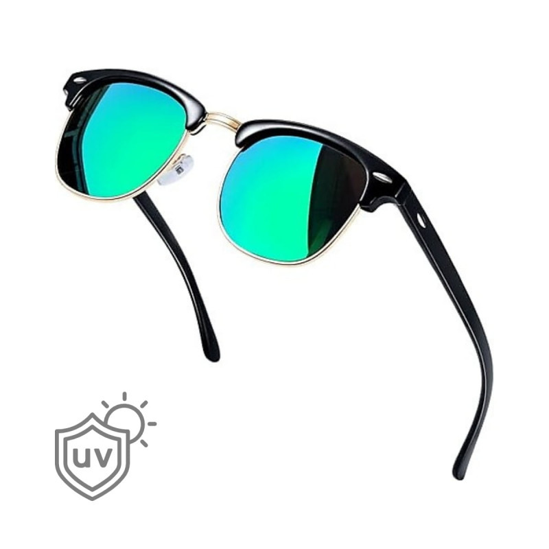 UV400 Korumalı Bisiklet Motorcu Balıkçı Outdoor Güneş Gözlüğü Parlak Yeşil