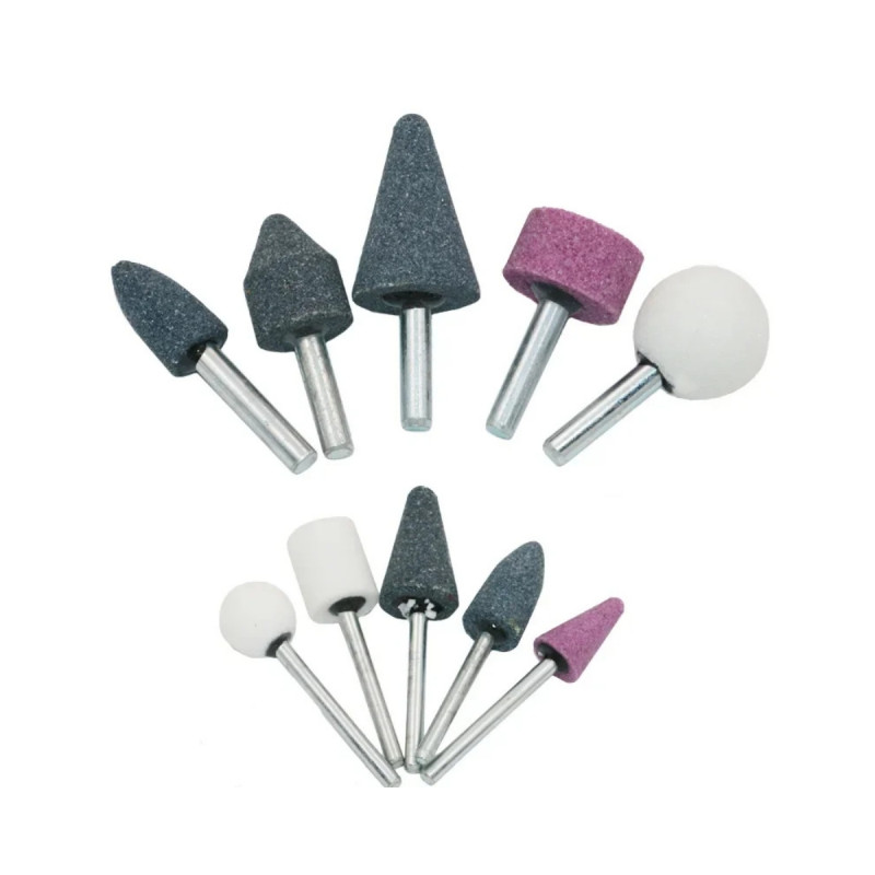 Gravür Dremel Taşlama Ucu Mini Metal Ahşap Oyma Seti Parlatma Çapak Alma 10 Parça Matkap Uyumlu