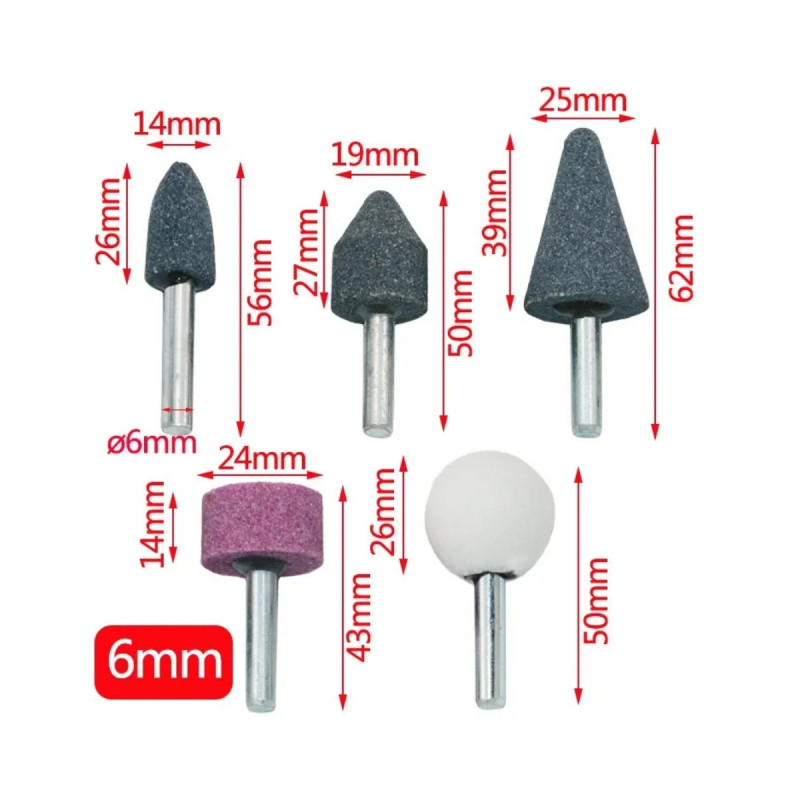 Gravür Dremel Taşlama Ucu Mini Metal Ahşap Oyma Seti Parlatma Çapak Alma 10 Parça Matkap Uyumlu