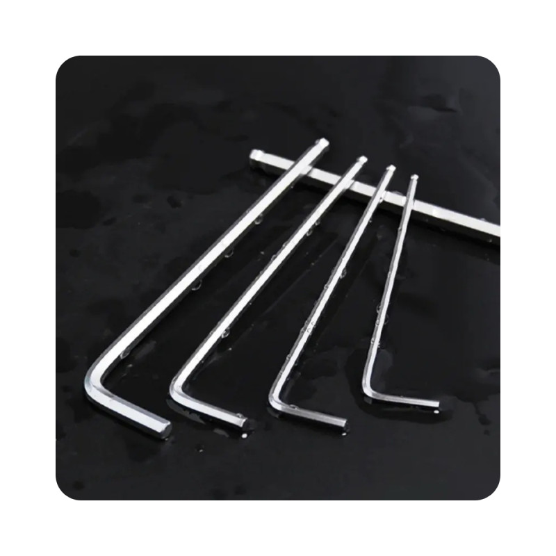 Paslanmaz Çelik Uzun Saplı Alyan Anahtar Seti 9 Parça