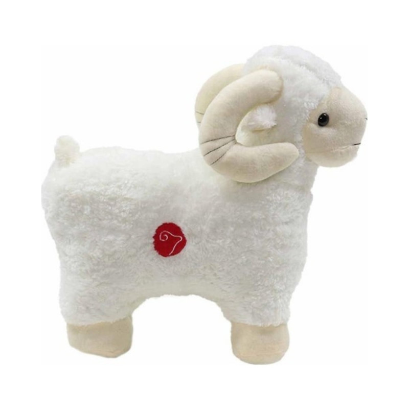 Sesli Sevimli Yumuşak Oyuncak Peluş Koç Koyun 45 cm