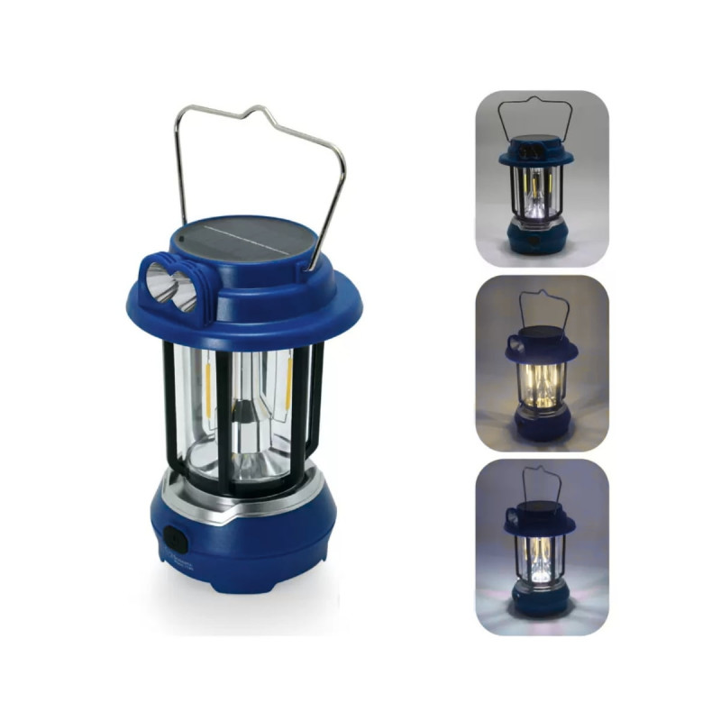 Taşınabilir Solar Şarjlı LED 30W Kamp Avcı Çadır Feneri 5 Farklı Mod