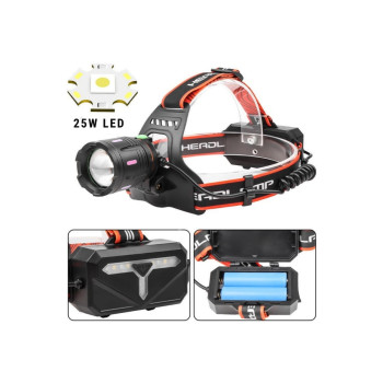 25W 1800 Lümen Profesyonel Şarjlı Kafa Lambası 25W 1800 Lümen Profesyonel Şarjlı Kafa Lambası