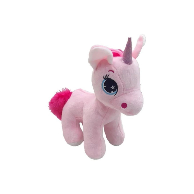 Peluş Unicorn Oyuncak Pony Pegasus Uyku Arkadaşı 20 cm Açık Pembe