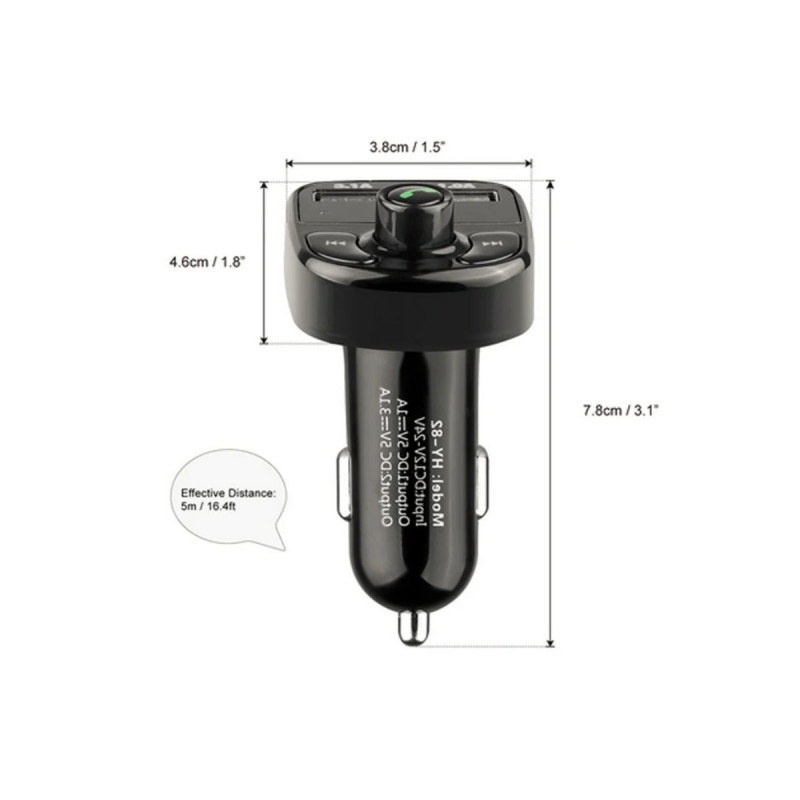 Bluetooth Araç Kiti FM Verici Çakmaklık USB Flash Disk Müzik ve Handsfree Bluetooth Araç Kiti FM Verici Çakmaklık USB Flash Disk Müzik ve Handsfree