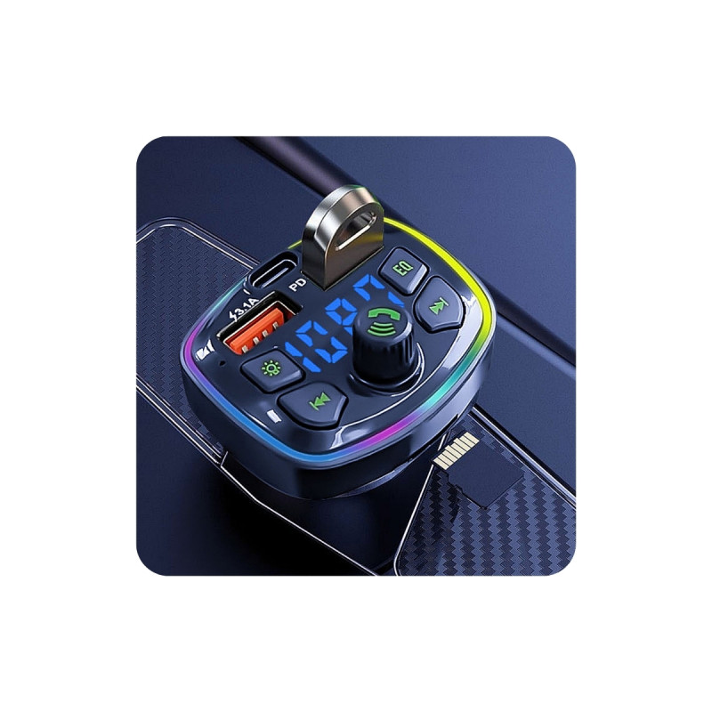 18W Telefon Araç Araba Çakmaklık Bluetooth Kablosuz Müzik Görüşme USB 3 in 1 Telefon Şarj 18W Telefon Araç Araba Çakmaklık Bluetooth Kablosuz Müzik Görüşme USB 3 in 1 Telefon Şarj