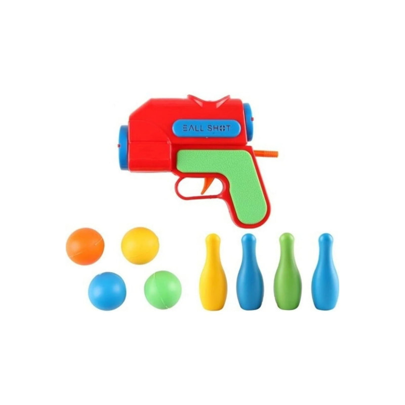 Top Fırlatan Oyuncak Bowling Labut Tabanca Silah Seti