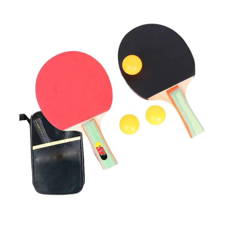 Taşıma Çantalı Masa Tenisi Raket Seti Başlangıç Seviye 3 Top Pinpon 2 Raket
