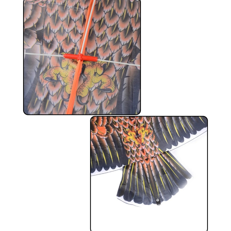 3D Kesim Kartal Şeklinde Hafif Büyük Boy Uçurtma 170 cm