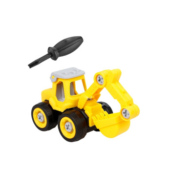 Sök Tak İnşaat Araçları Oyuncak Dozer Kepçe Ekskavatör Tornavida Seti Sök Tak İnşaat Araçları Oyuncak Dozer Kepçe Ekskavatör Tornavida Seti
