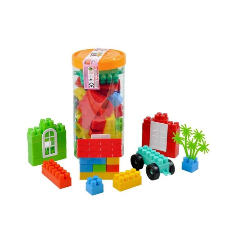 145 Parça Ağaç Araba Lego Blok Eğitici Oyuncak Seti Büyük Boy