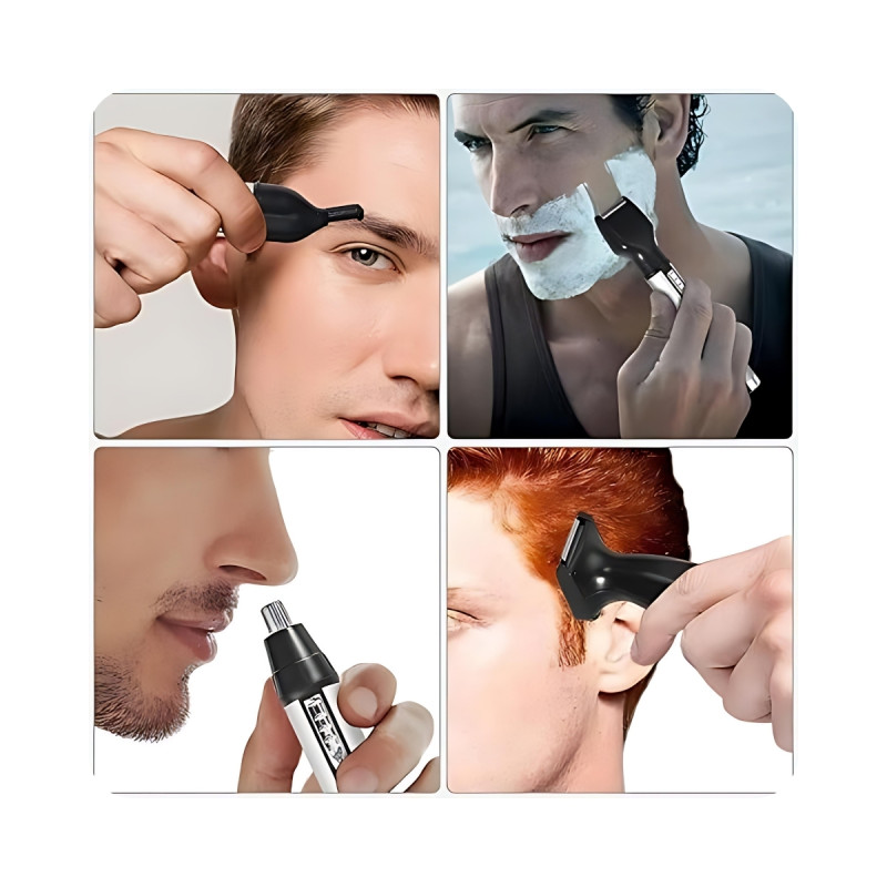 Şarjlı Kulak Burun Kılı Tüy Alma Kesme Temizleme Sakal Ense Düzeltme Makinesi