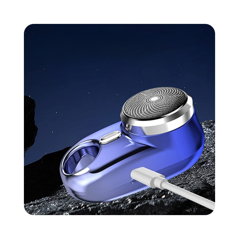 Sıfır Sakal ve Yanak için Islak ve Kuru Kullanım İnce Tel İçin Yıkanabilir Mini Tıraş Makinesi