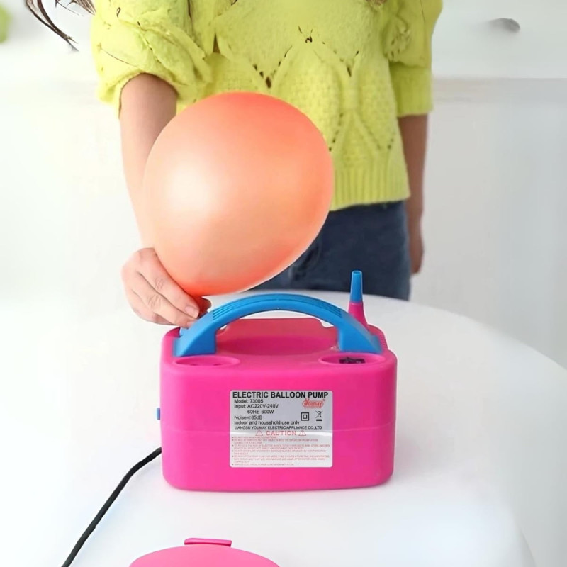 Tüm Balonlara Uyumlu Elektrikli Balon Pompası Balon Şişirme Makinası Çift Ağız