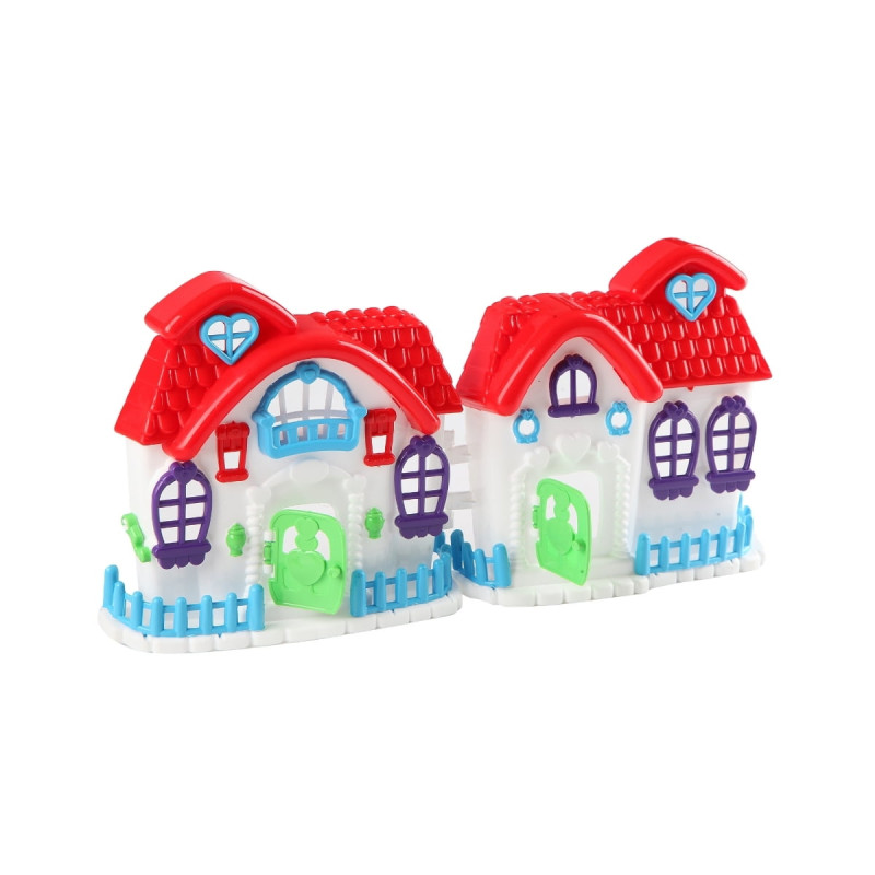 Evcilik Oyunu İçin Açılabilir Oyuncak Evi Kutulu Eğlenceli Ev Seti