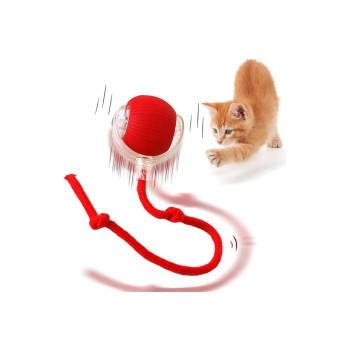 LED Işıklı Şarjlı Otomatik Yuvarlanan Kedi Topu Oyuncağı LED Işıklı Şarjlı Otomatik Yuvarlanan Kedi Topu Oyuncağı
