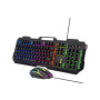 RGB LED Işıklı Metal Gövdeli USB Gaming Oyuncu Mouse Klavye Seti
