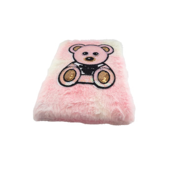 Sevimli Hayvan Desenli Peluş Defter Suni Kürk Sert Kapaklı Not Defteri Renkli Sevimli Hayvan Desenli Peluş Defter Suni Kürk Sert Kapaklı Not Defteri Renkli