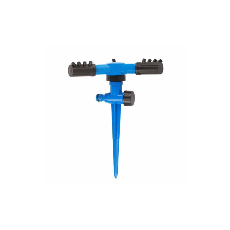 Saplamalı Kazıklı 2 Kollu Döner Sprink Püskürtme Fıskiye Sulama Aparatı