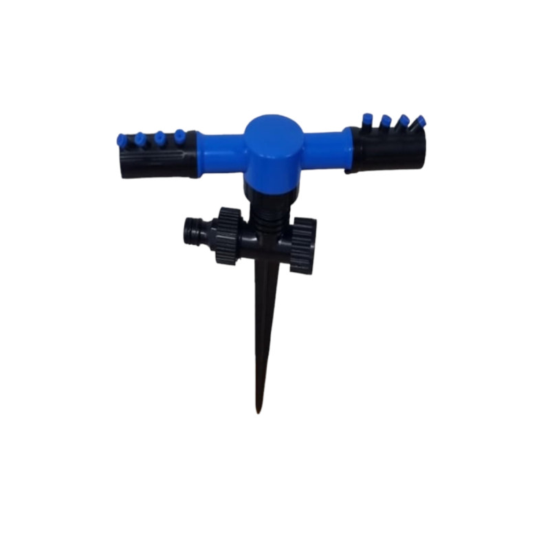 Saplamalı Kazıklı 2 Kollu Döner Sprink Püskürtme Fıskiye Sulama Aparatı