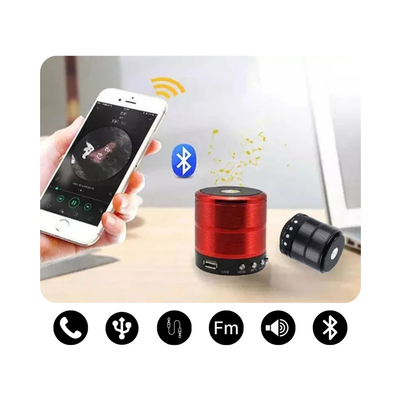 Ses Topu Bluetooth Hoparlör Dayanıklı LED Işıklı Kablosuz FM Radyo AUX USB